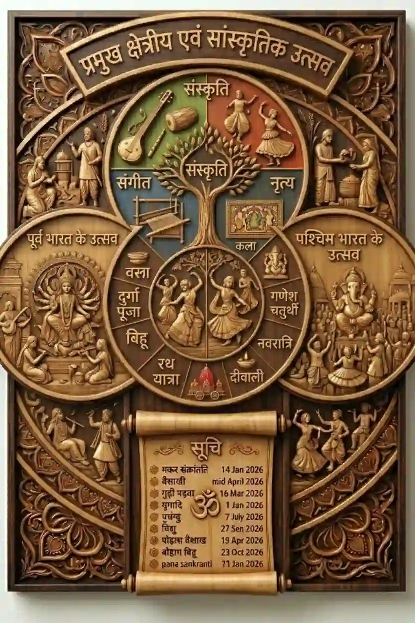 प्रमुख क्षेत्रीय एवं सांस्कृतिक उत्सव
